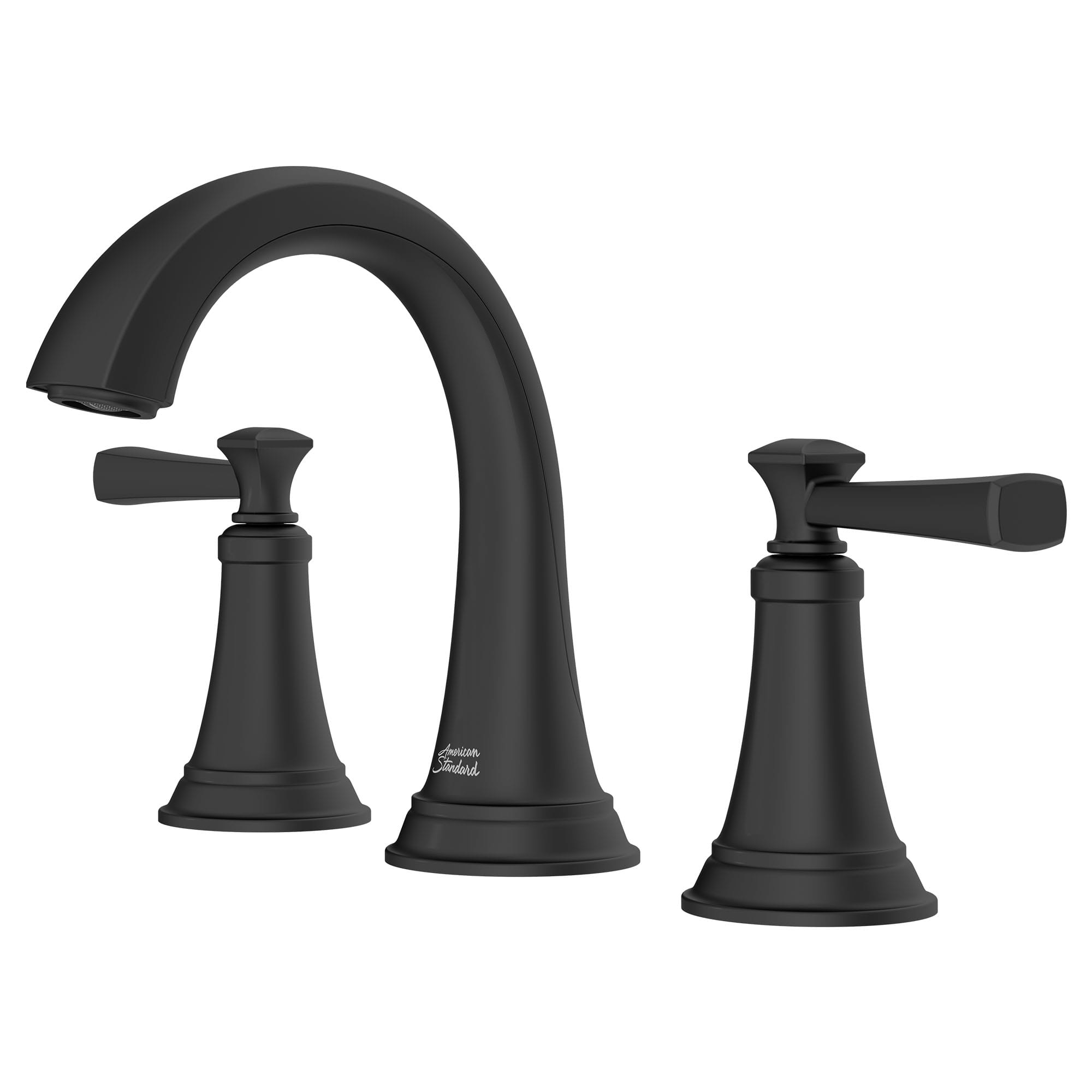 Glenmere 8 In Widespread Two Handle Bathroom Faucet MATTE BLACK (FITTINGS)